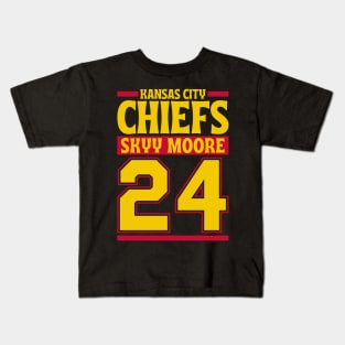 Kansas City Chiefs Skyy Moore 24 American Football Team Kids T-Shirt